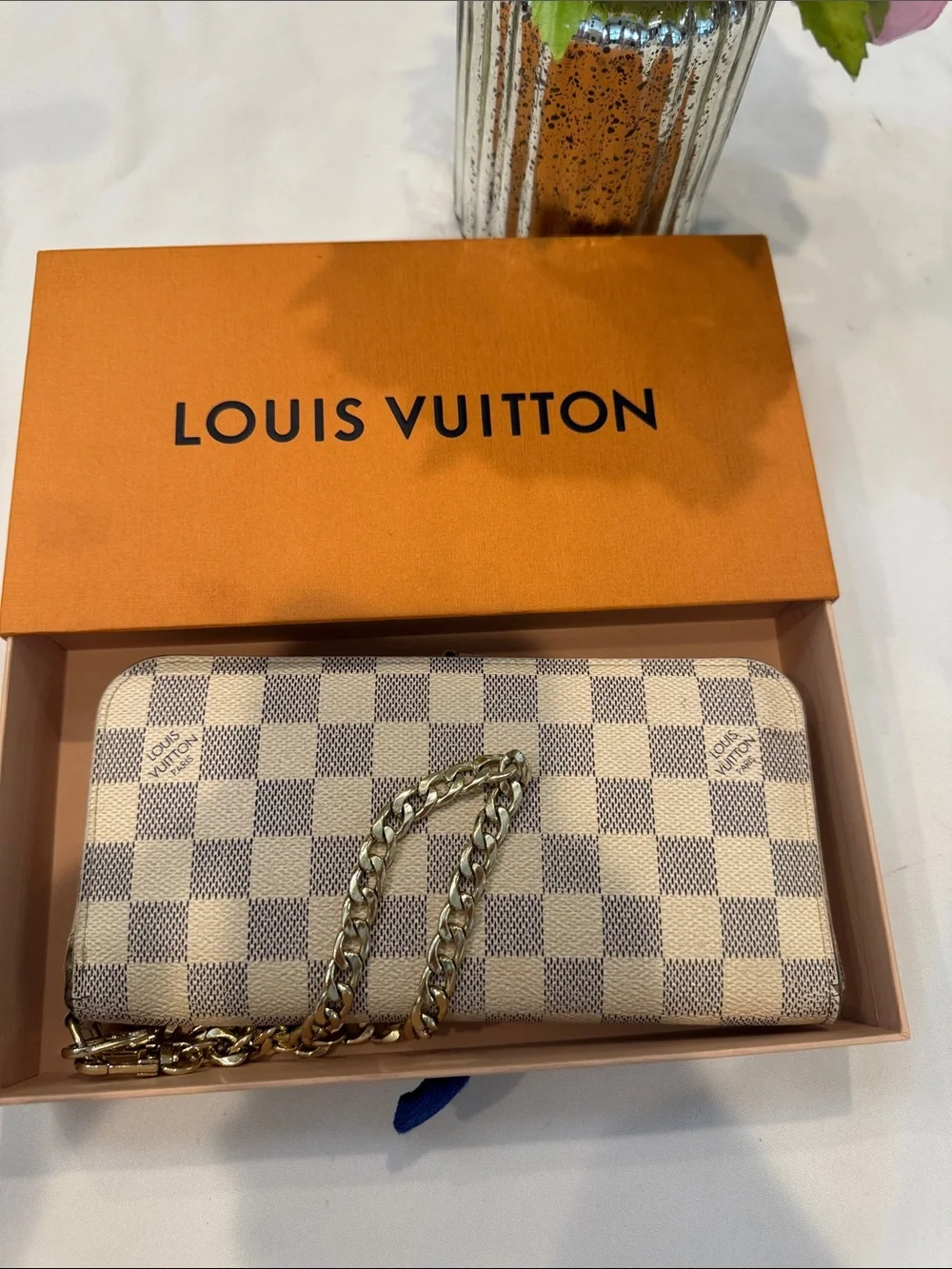 Authentic Louis Vuitton Insolite Azure Wallet with box